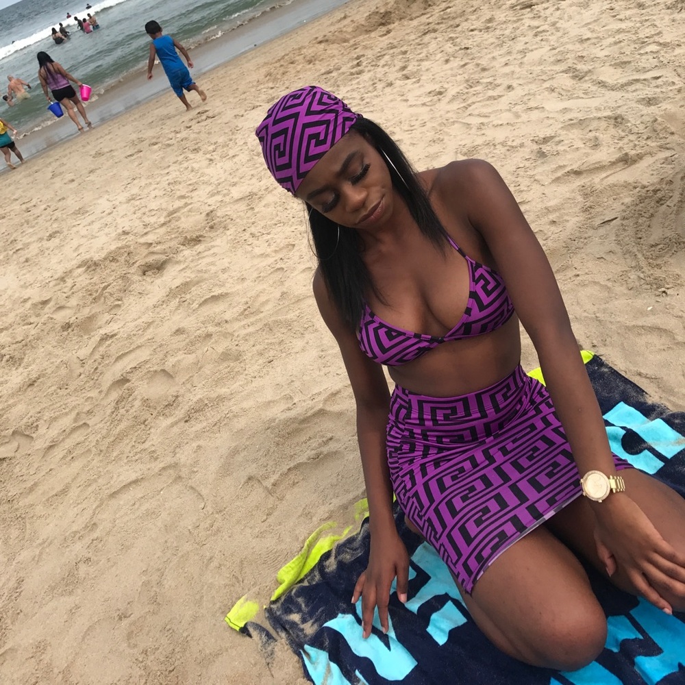 Gianna 3 piece set-Purple